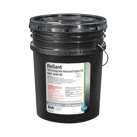 D-A Lubricant Co D-A Reliant Heavy Duty Engine Oil SAE 15W40, CK-4 - 5 Gallon Pail 52108